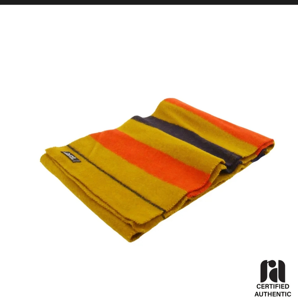 Hermès Rocabar Scarf, a 100% wool accessory featuring the brand's iconic stripe
